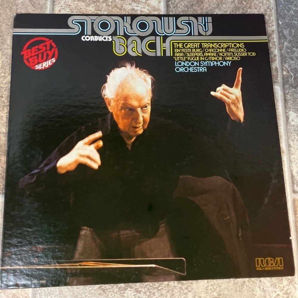 Stokowski Conducts Bach The Great Transcriptions RCA Gold Seal Vinyl LP Record